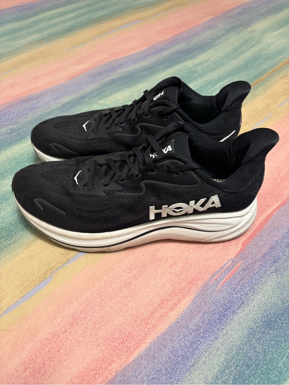 HOKA Women’s Black Running Shoes - Sleek Lightweight Support